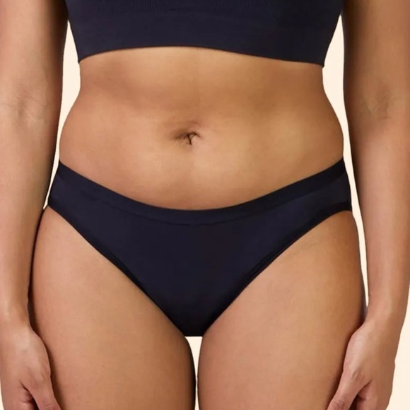 NWT Thinx ThinxAir Mesh Bikini Underwear In Black - Picture 1 of 7